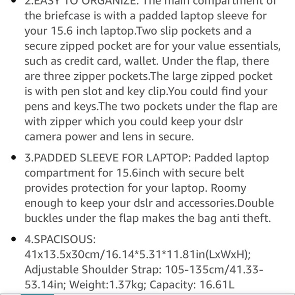 🆕 Vaschy Laptop Bag, NWT, Grey/Brown, Trendy - Picture 15 of 15